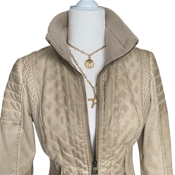 Guess faux leather moto Jacket XS - Picture 4 of 9